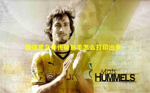 微信里文件传输助手怎么打印出来