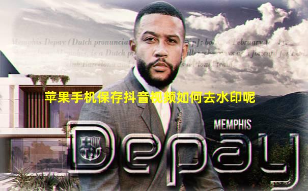 苹果手机保存抖音视频如何去水印呢