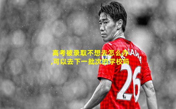 高考被录取不想去怎么办,可以去下一批次的学校吗
