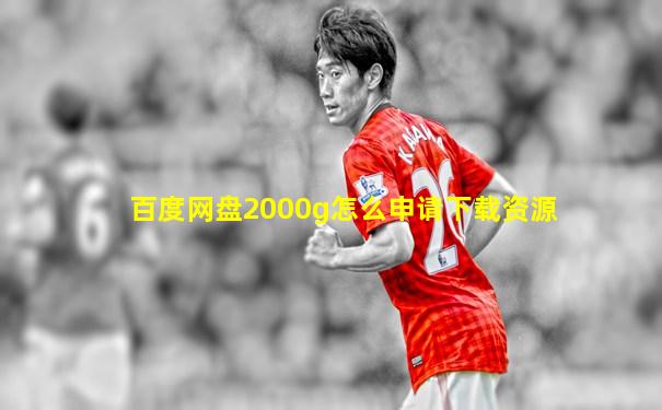 百度网盘2000g怎么申请下载资源
